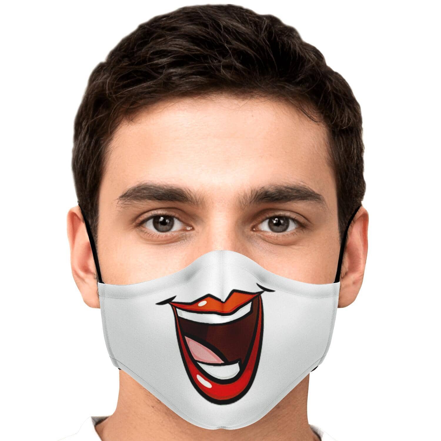 Huge Smile Fase Mask-Fashion Face Mask - AOP