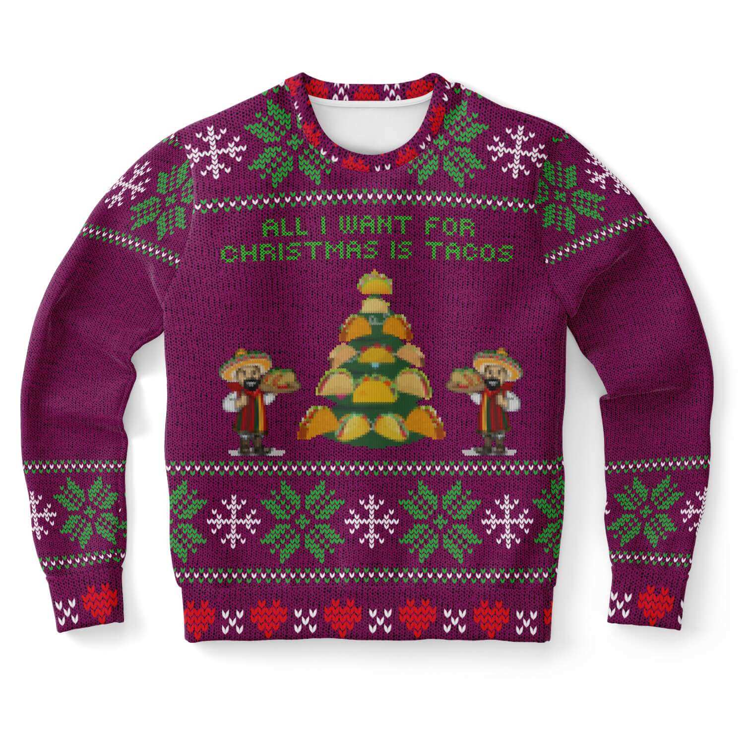 'A Taco Christmas' Ugly Christmas Sweater-Ugly Christmas Sweater