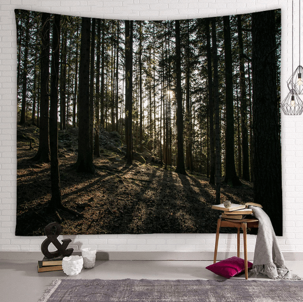 Sunrise Forest Tapestry-Decorative Tapestries
