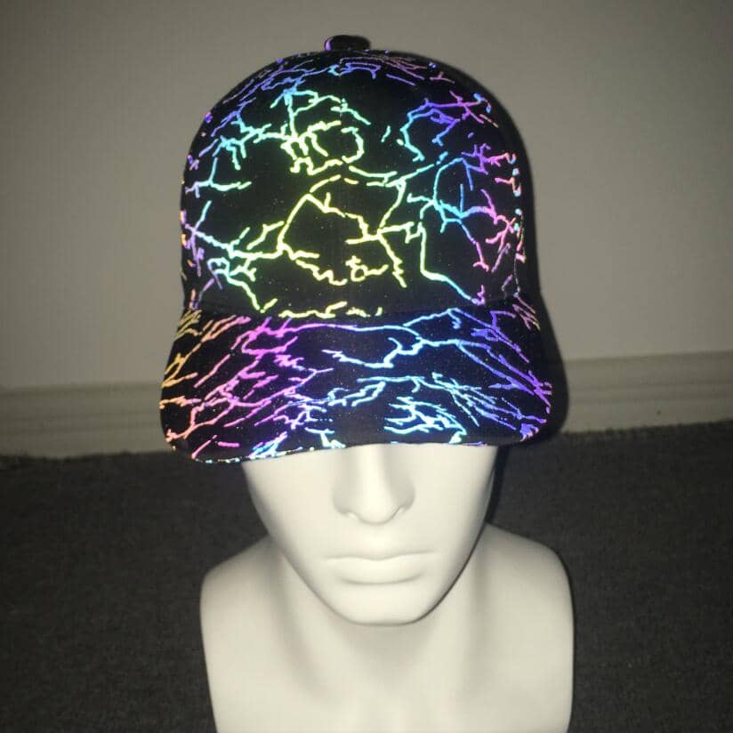 Reflective Cracks Baseball Cap-Head Gear