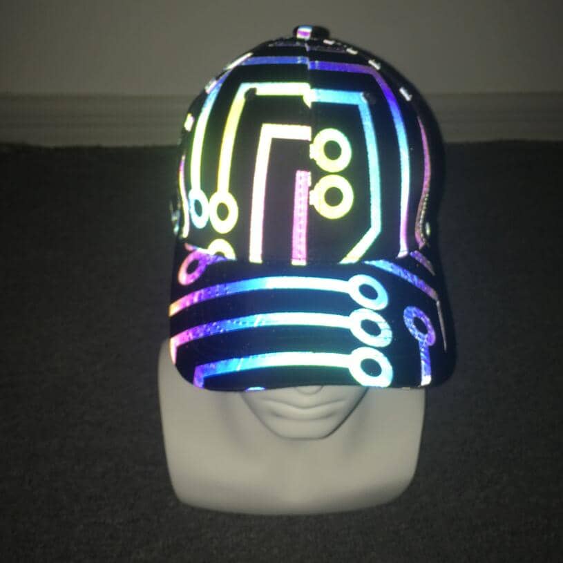 Circuit Board Reflective Baseball Cap-Head Gear