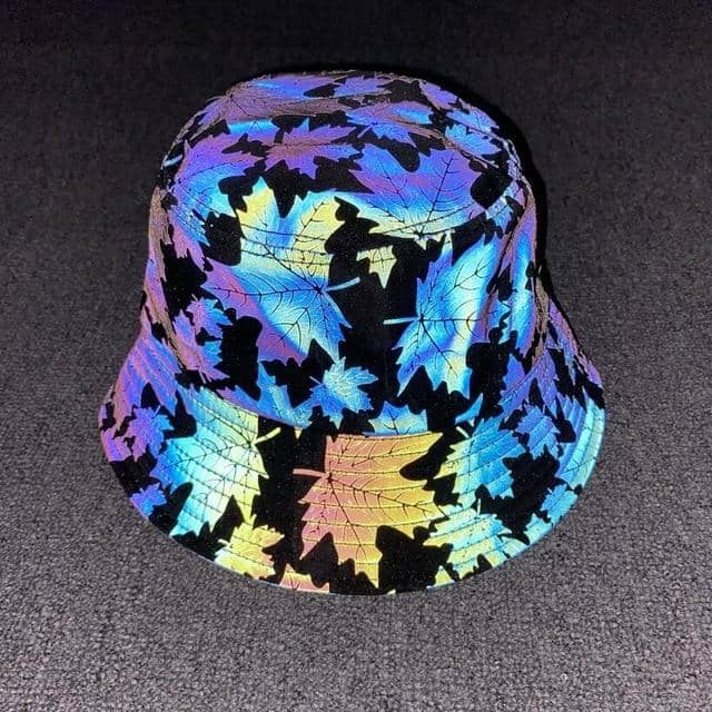 Reflective Maple Leaf Bucket Hat-Head Gear