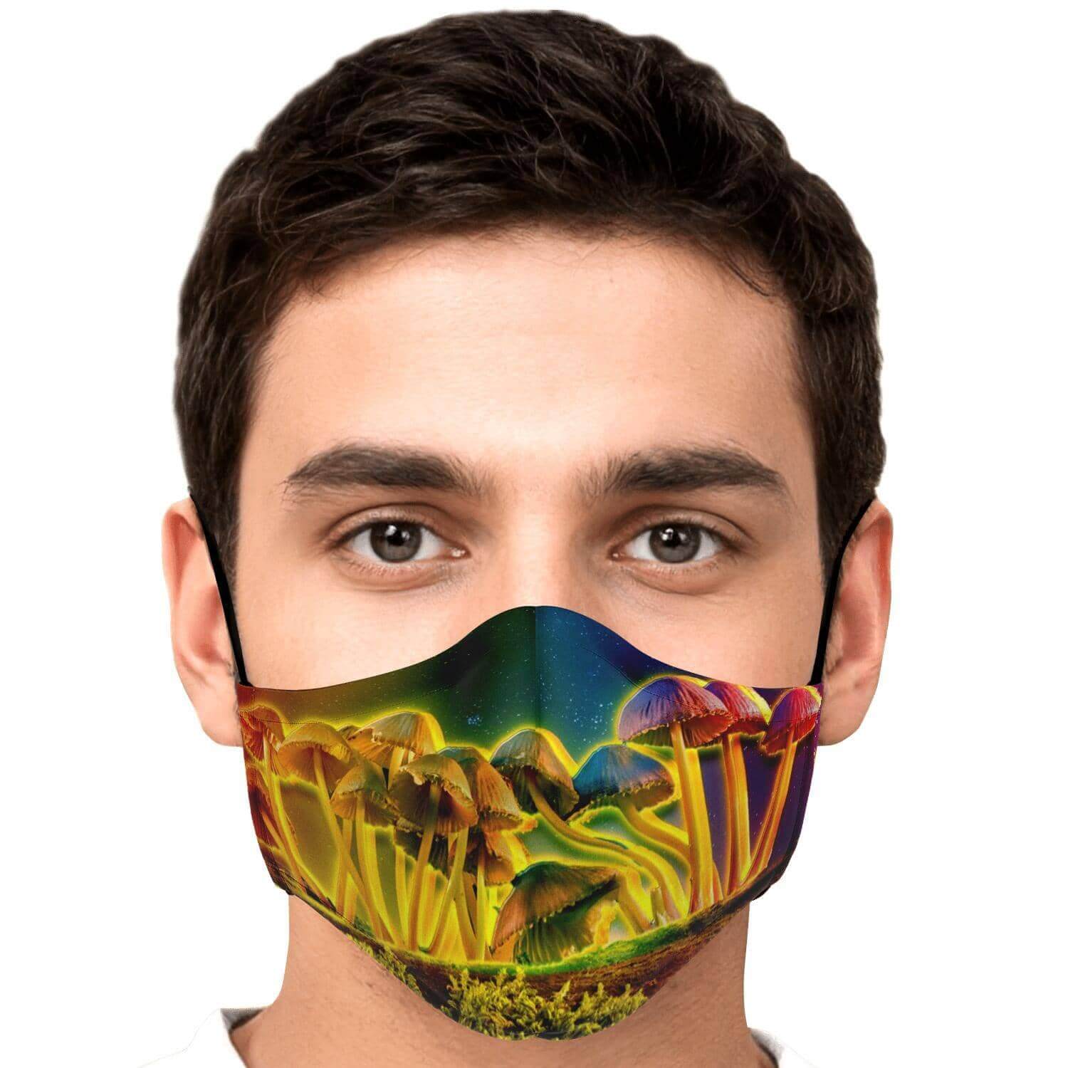 Mushroom Glow Printed Face Mask