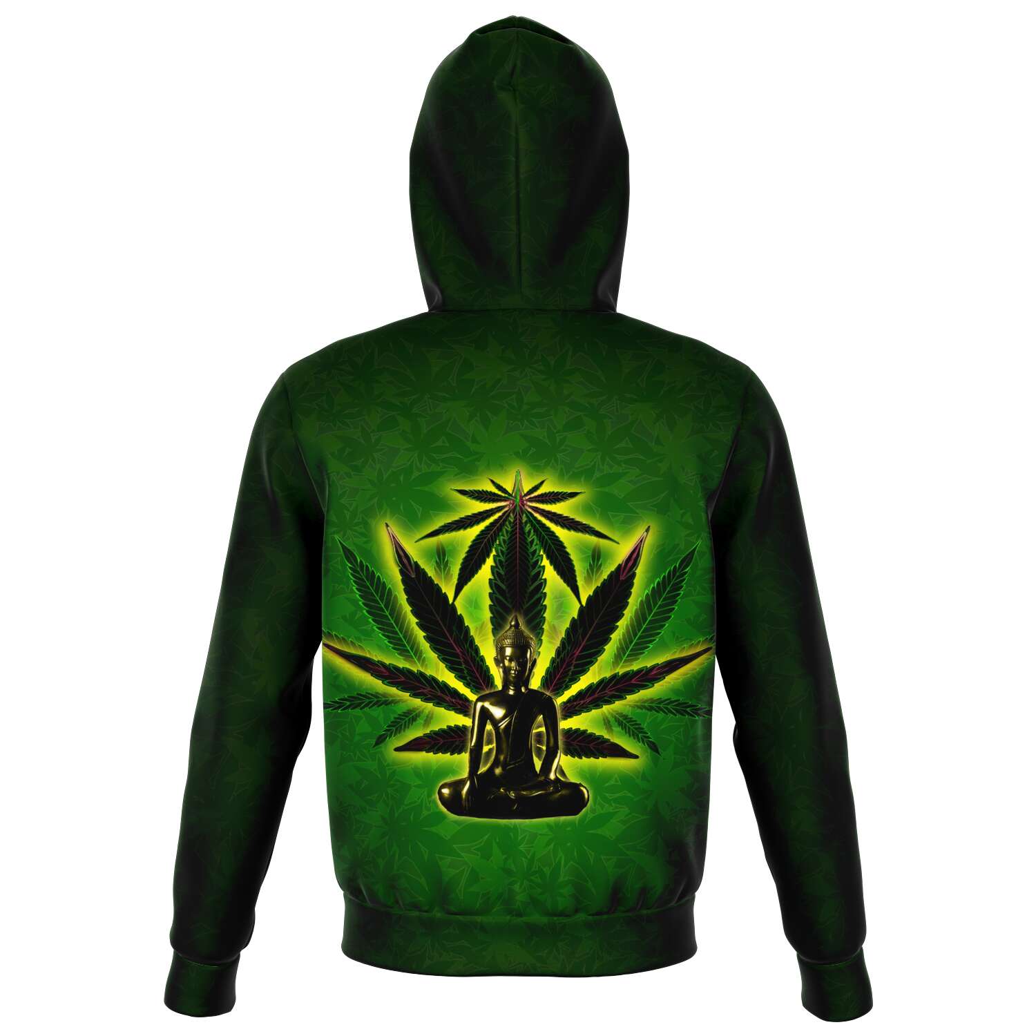 Black Buddha Strain Zip Hoodie
