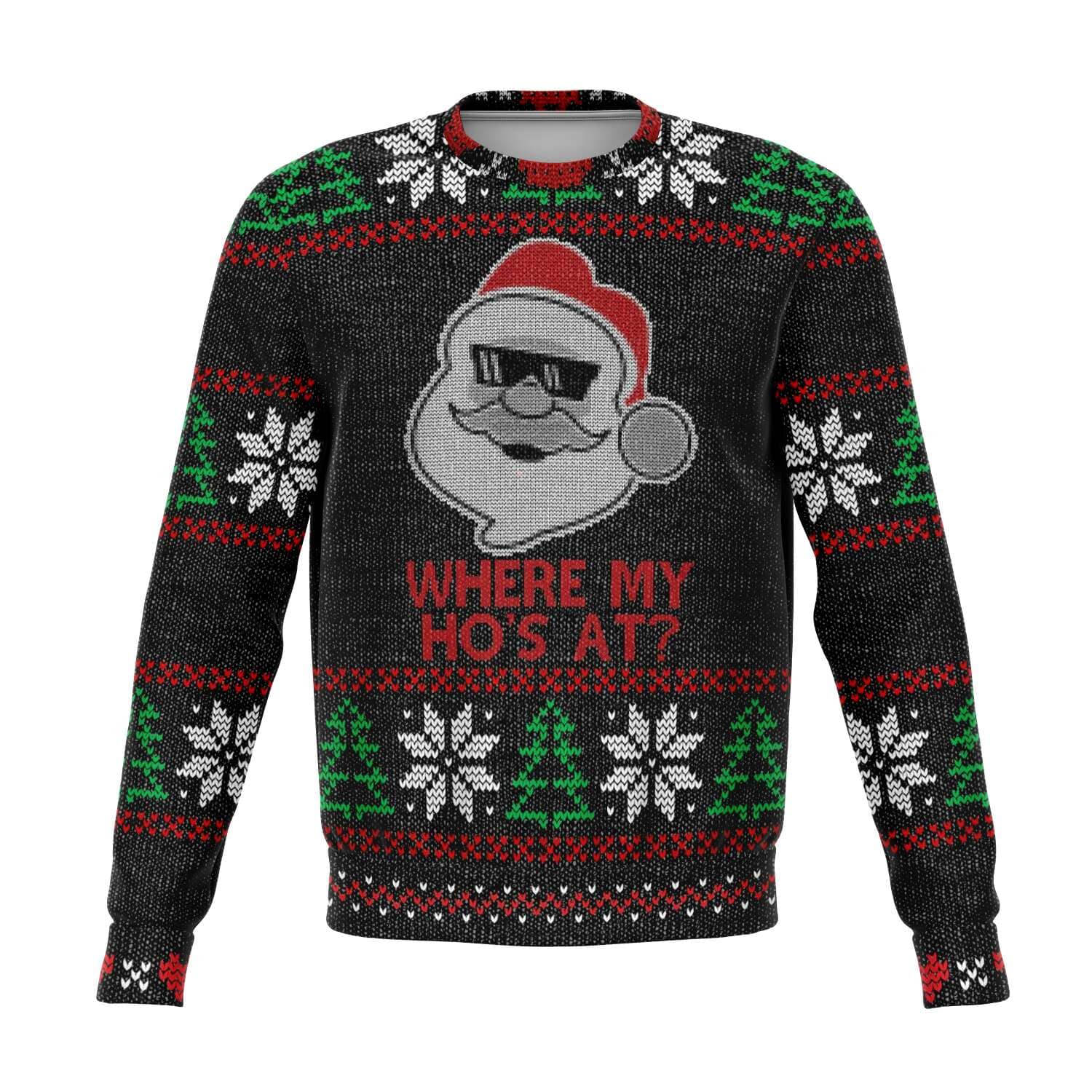 Where My Ho's At? Ugly Christmas Sweater-Ugly Christmas Sweater