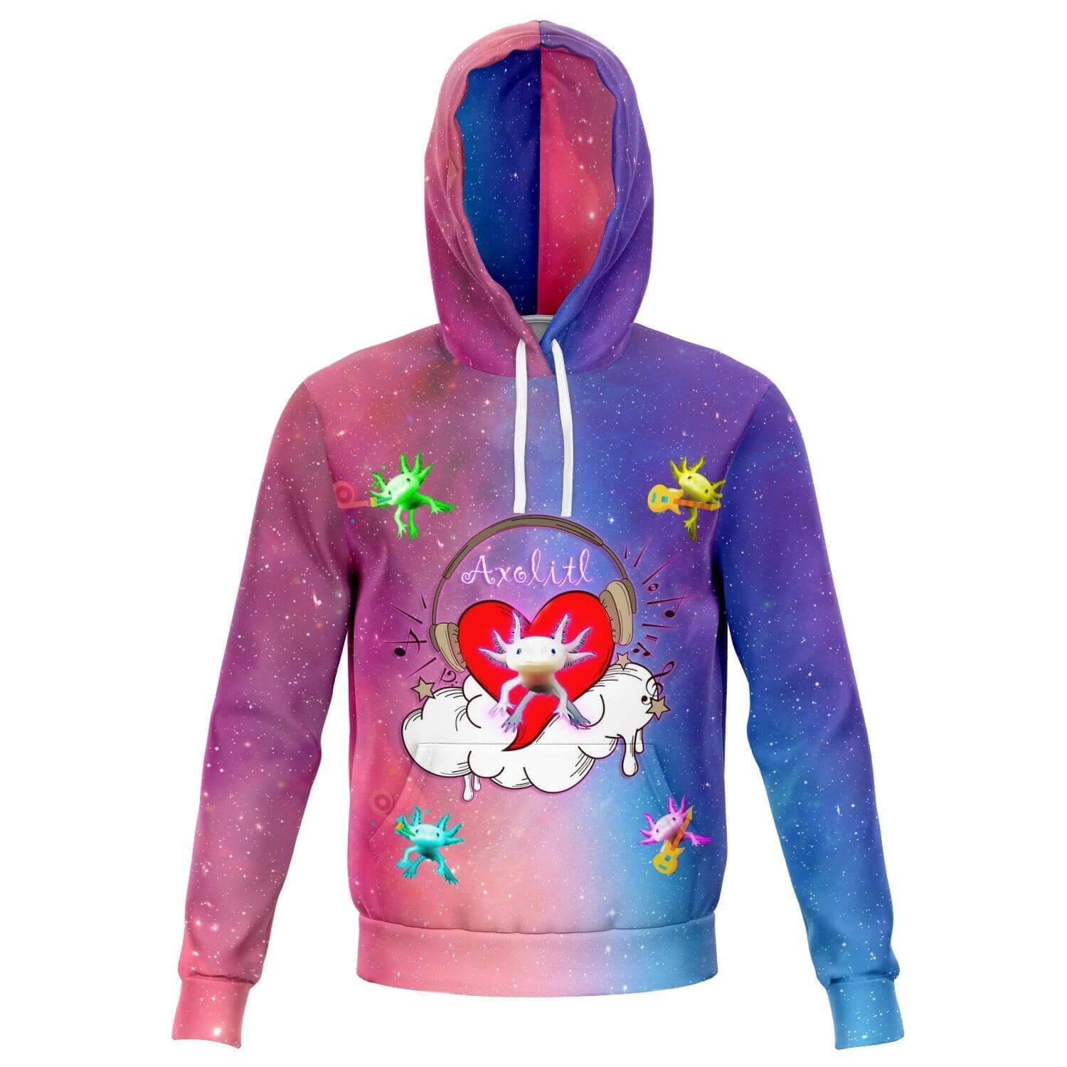 Axolitl The Partyin' Axoltl Hoodie-Hoodies