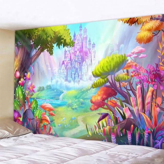 Enchanted Castle Tapestry-Decorative Tapestries