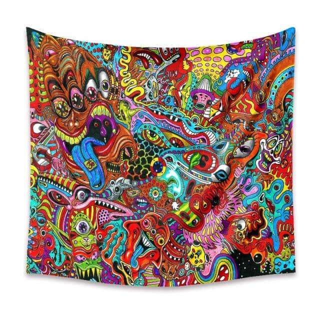 Psychedelic Critters Tapestry-