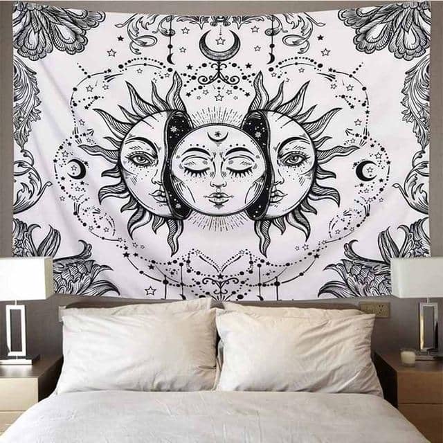 Internal Moon of the Sun Tapestry-Decorative Tapestries