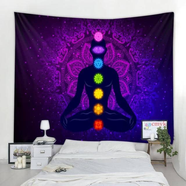 Purple Meditating Mandala Vibes-