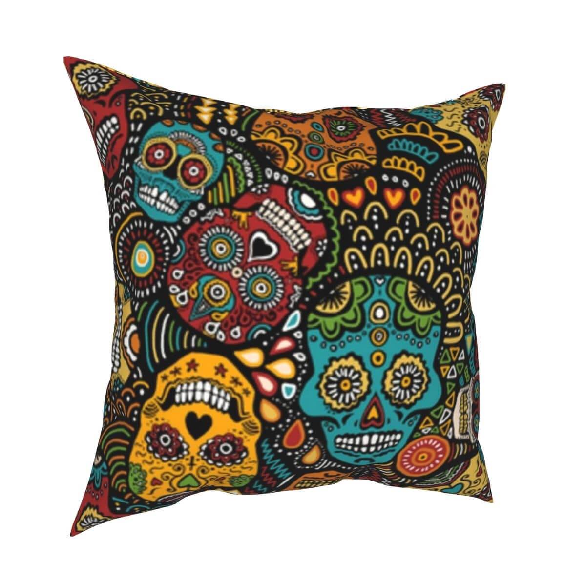 Sugar Skull Dia De Los Muertos Pillow Casing-Pillow Case