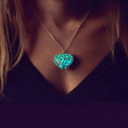 Nature's Heart Luminous Glow in the Dark Necklace-Jewelry