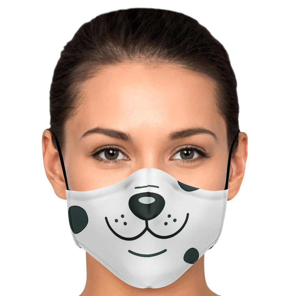 Spotted Doggie Face Mask-Fashion Face Mask - AOP