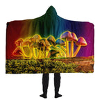 Mushroom Glow Hooded Blanket-Hooded Blanket - AOP