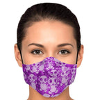 Pink Axolitl Party Printed Face Mask-Fashion Face Mask - AOP