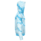 Light Blue Vancouver Map Zip Hoodie-Fashion Zip-Up Hoodie - AOP