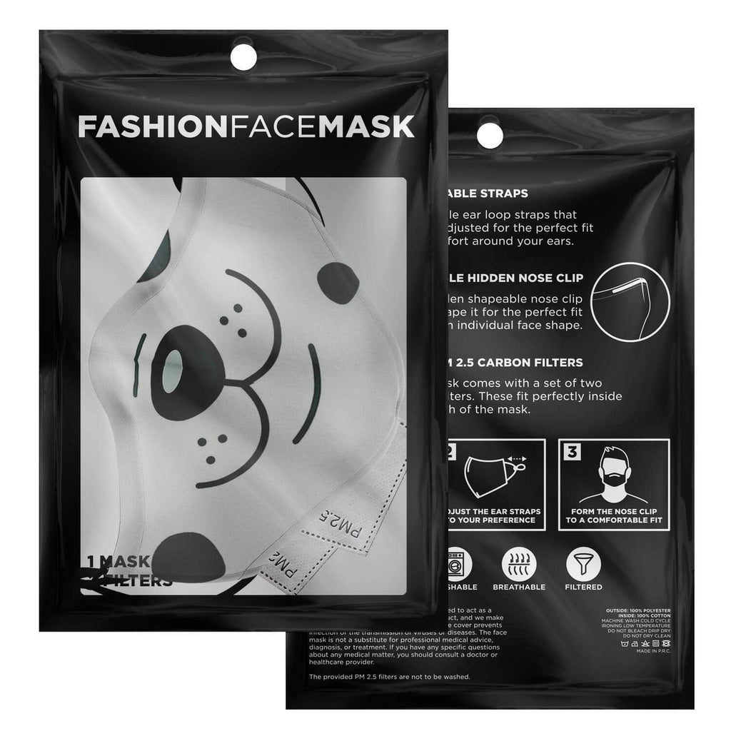 Spotted Doggie Face Mask-Fashion Face Mask - AOP