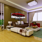 5 Piece Red Tree Painting Wall Art-Painting Canvas