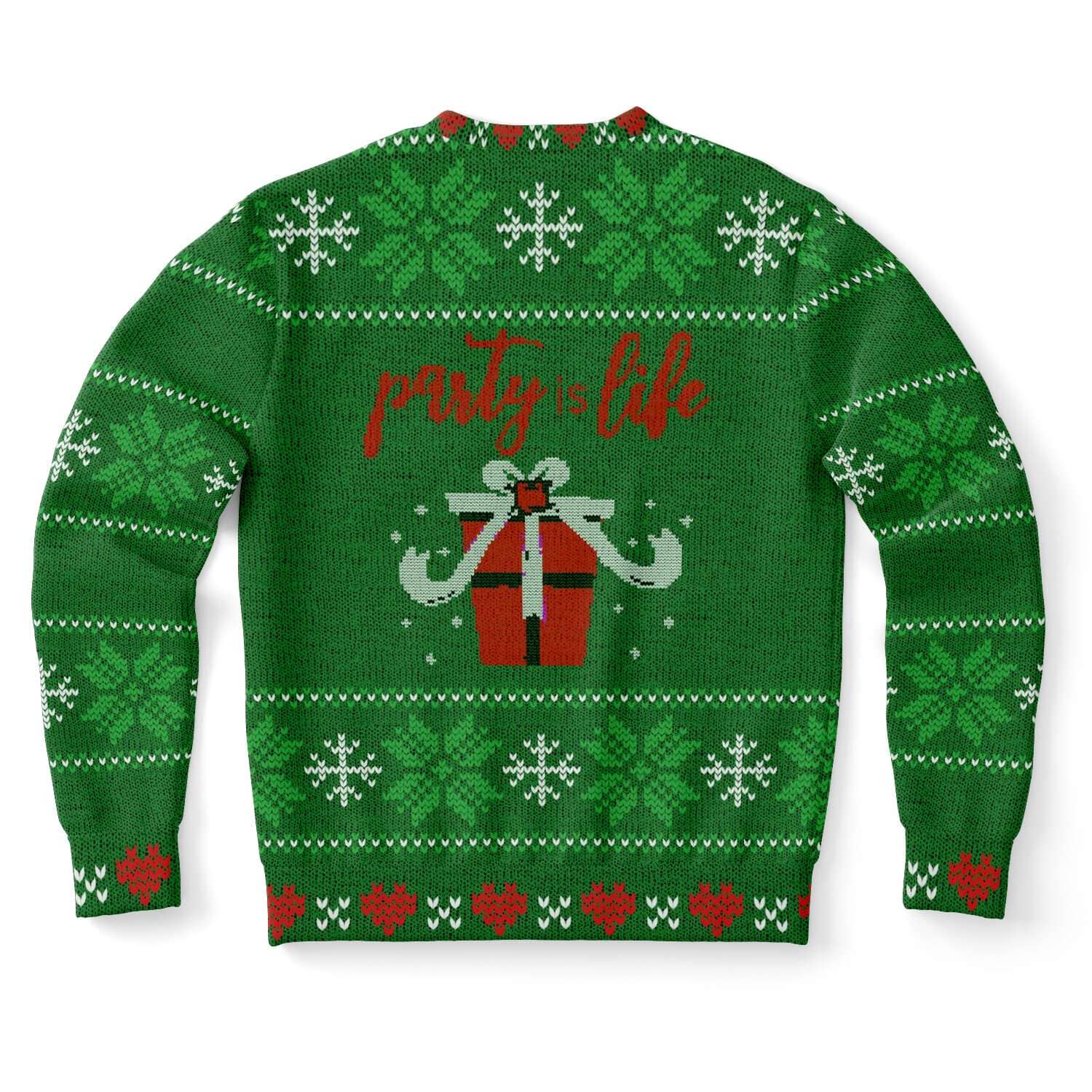 Green Gangsta Wrappa Ugly Christmas Sweater-Ugly Christmas Sweater
