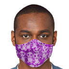 Pink Axolitl Party Printed Face Mask-Fashion Face Mask - AOP