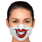 Big Smile Face Mask-Fashion Face Mask - AOP