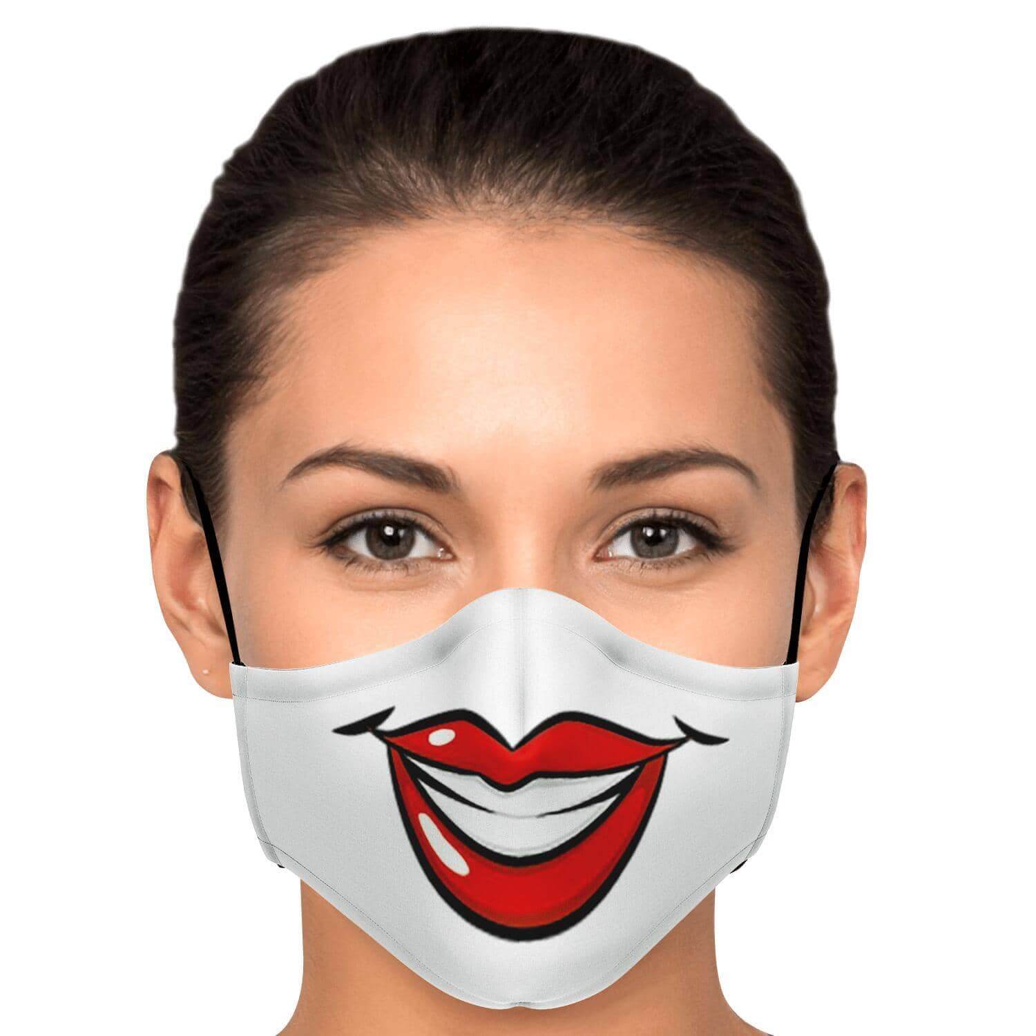 Big Smile Face Mask-Fashion Face Mask - AOP