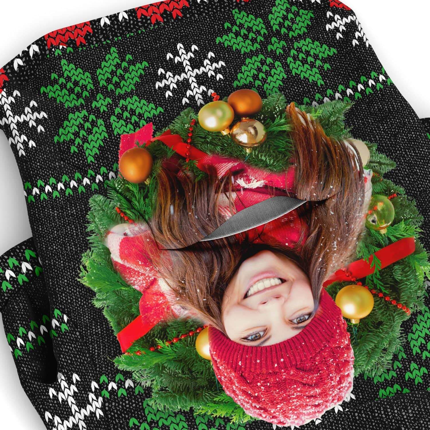 Custom Ugly Christmas Sweaters for Dogs-Fashion Dog Zip-Up Hoodie - AOP