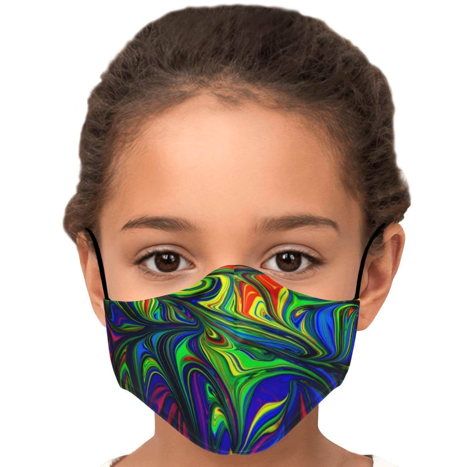 Abstract Colors Printed Face Mask-Fashion Face Mask - AOP