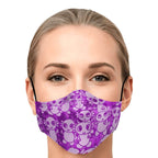 Pink Axolitl Party Printed Face Mask-Fashion Face Mask - AOP