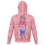 Cherry Blossom Samurai Zip Hoodie-Hoodies