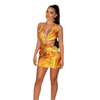 Backless Summer Bodycon Looped Dress-Dresses