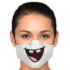 Missing Teeth Smile Face Mask
