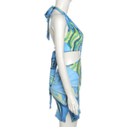 Backless Summer Bodycon Looped Dress-Dresses