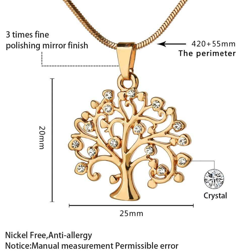 Tree Of Life /w Crystal Fruits-Jewelry