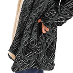 Metallic Mandala Sky Cloak-Microfleece Cloak - AOP
