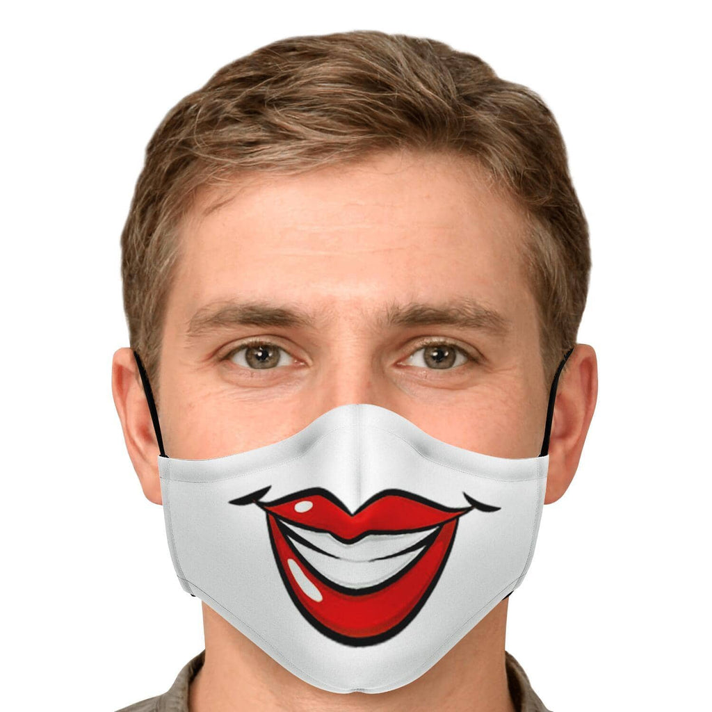 Big Smile Face Mask-Fashion Face Mask - AOP