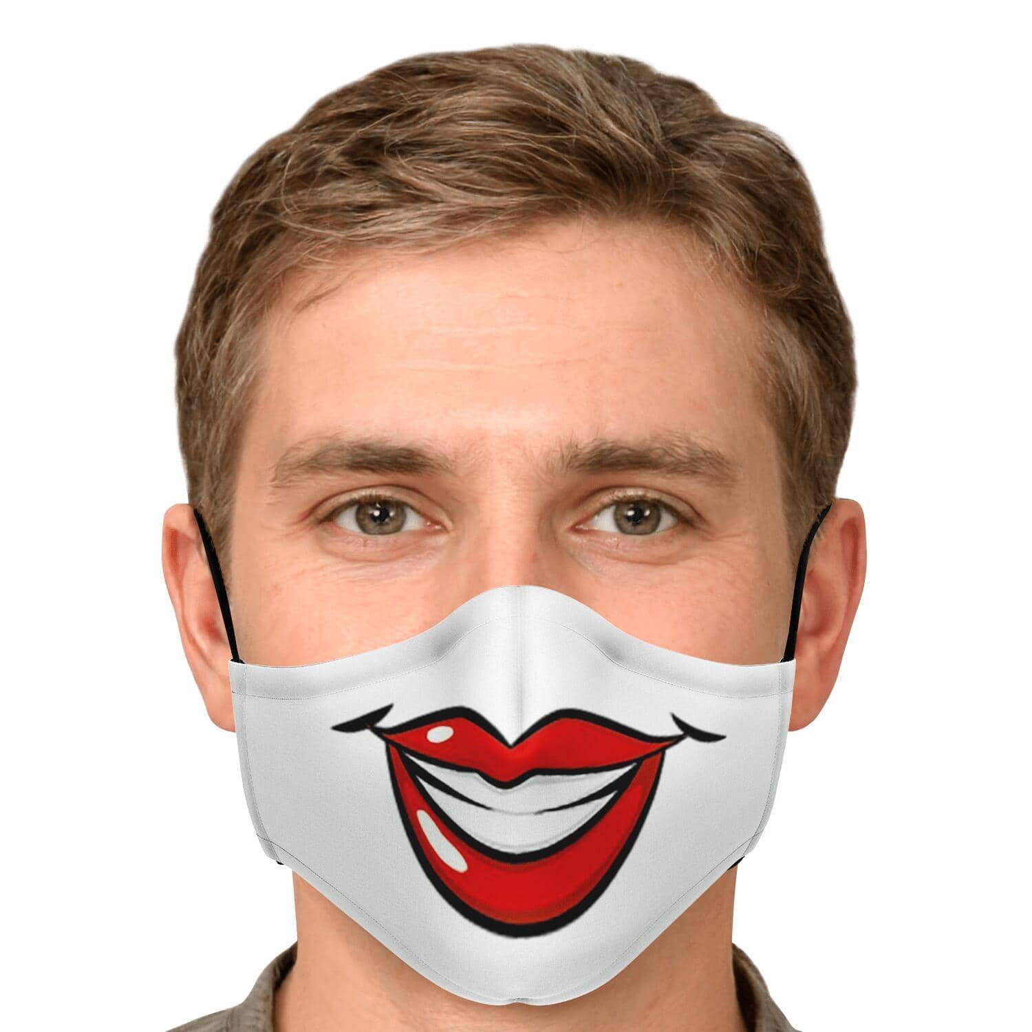 Big Smile Face Mask-Fashion Face Mask - AOP