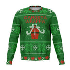Green Gangsta Wrappa Ugly Christmas Sweater-Ugly Christmas Sweater