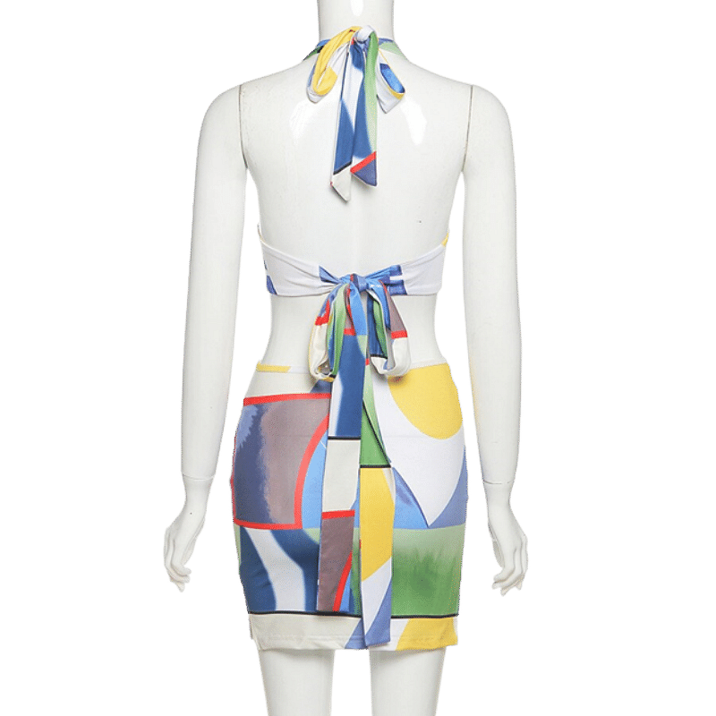 Backless Summer Bodycon Looped Dress-Dresses