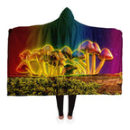 Mushroom Glow Hooded Blanket-Hooded Blanket - AOP