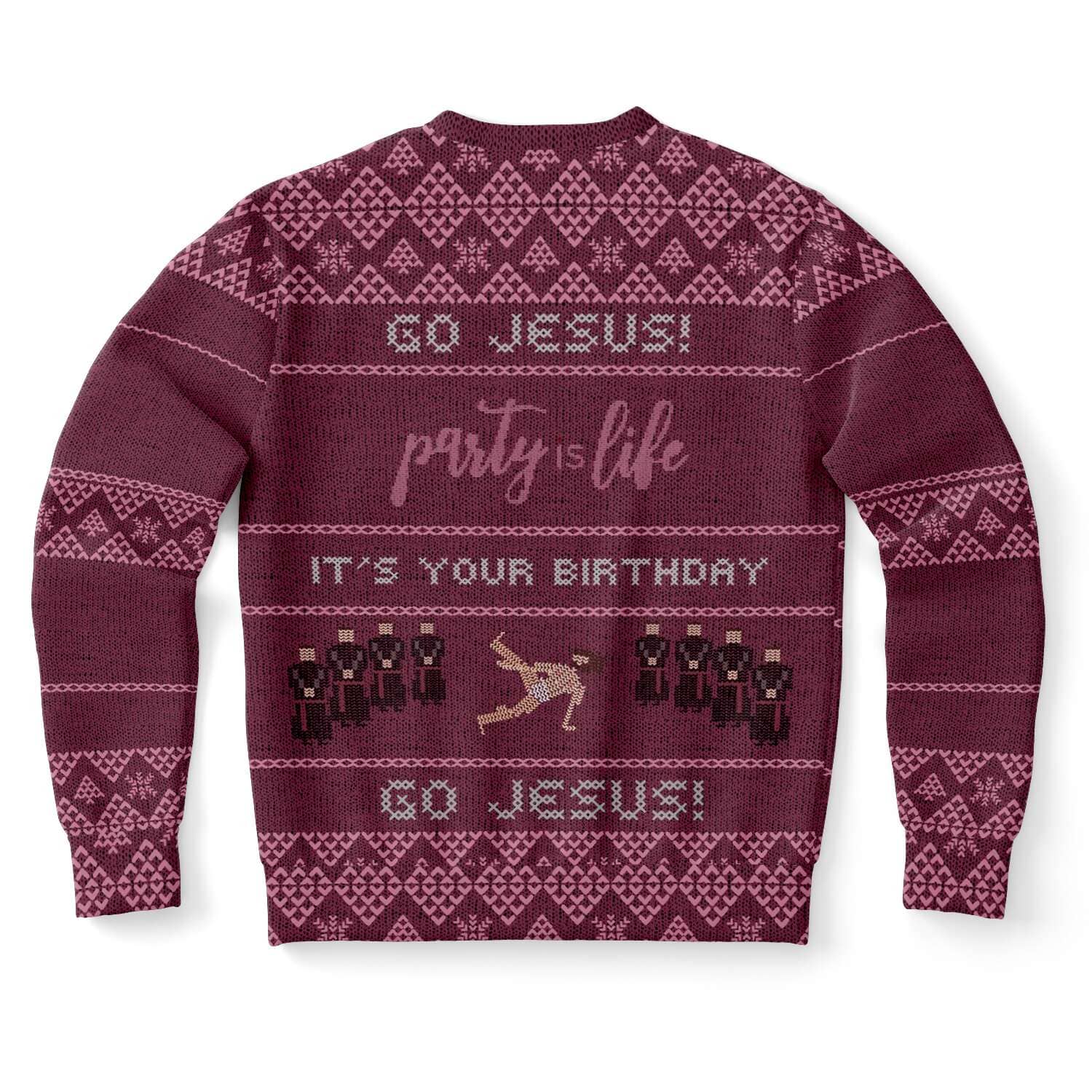 Go Jesus, It's your Birthday! Ugly Christmas Sweater-Ugly Christmas Sweater