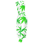 Ganja Leaf White Hoodie-Hoodies
