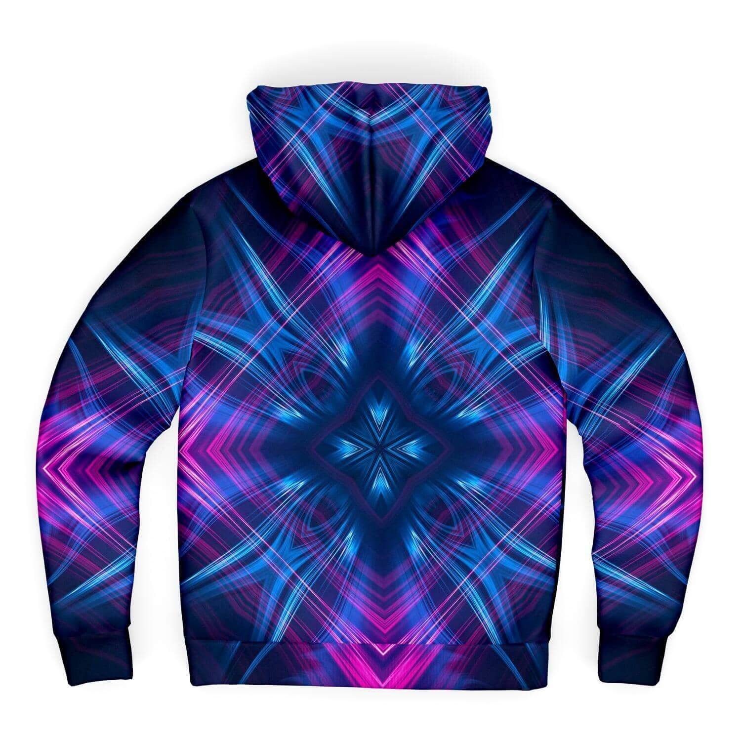 Kaleidoscope Microfleece Zip-Up Hoodie-Hoodies