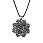 Mandala Lotus Flower Pendant-Jewelry