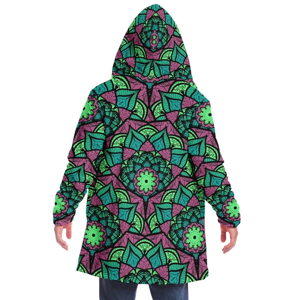 Green Red East Serenity Cloak-Microfleece Cloak - AOP