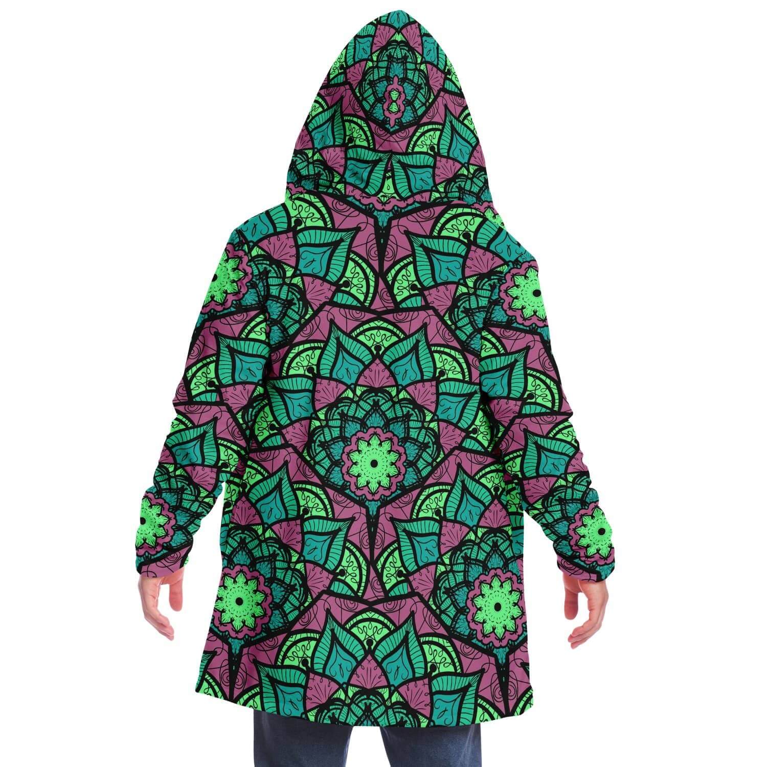 Green Red East Serenity Cloak-Microfleece Cloak - AOP