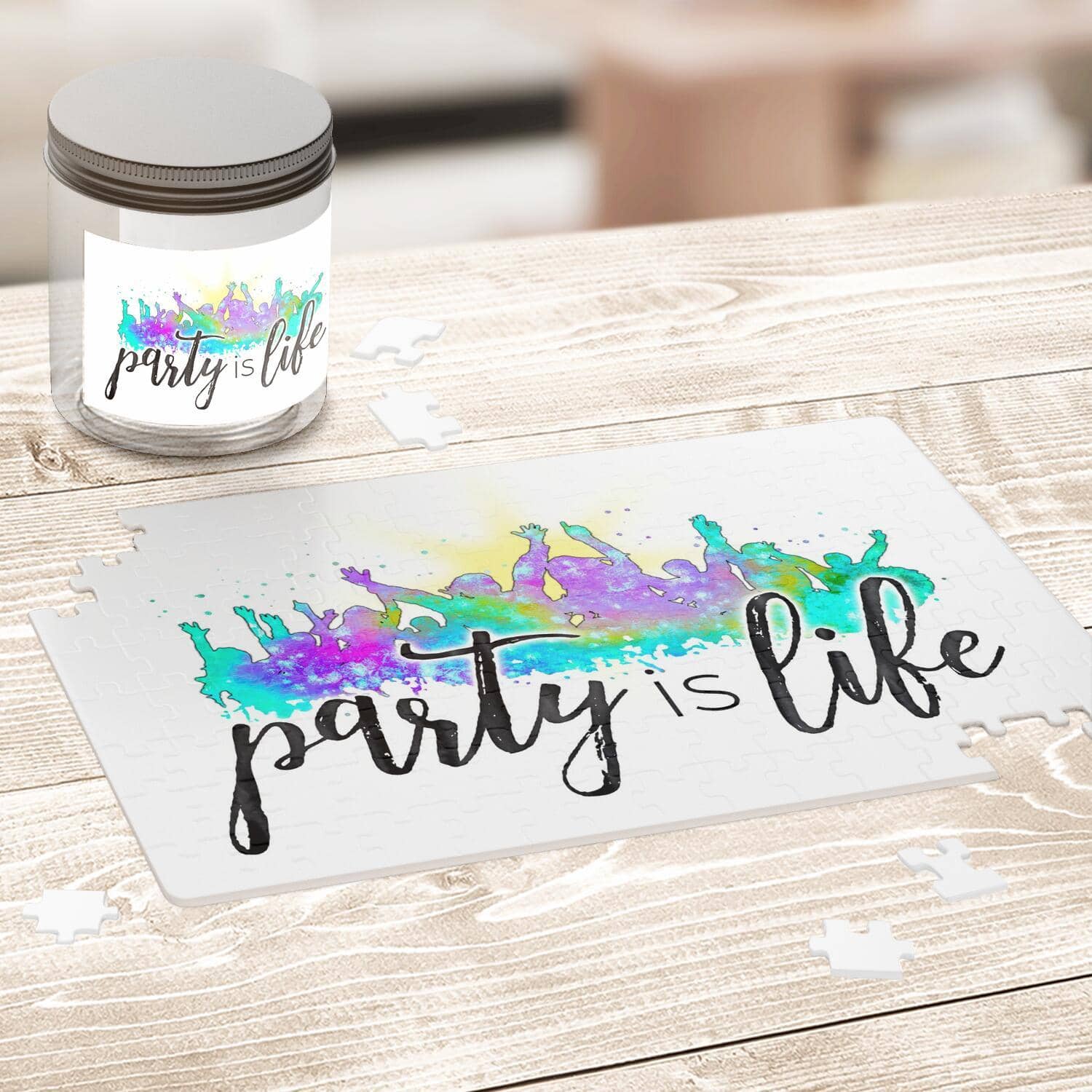 Party is Life Jigsaw Puzzle-Jigsaw Puzzle - AOP
