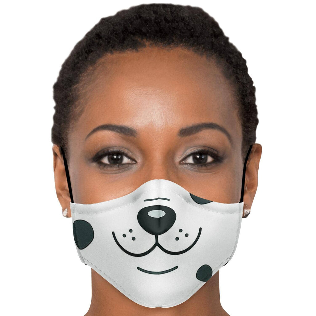 Spotted Doggie Face Mask-Fashion Face Mask - AOP