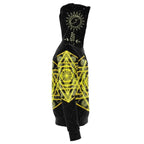 Yellow Star Zip Hoodie-Hoodies