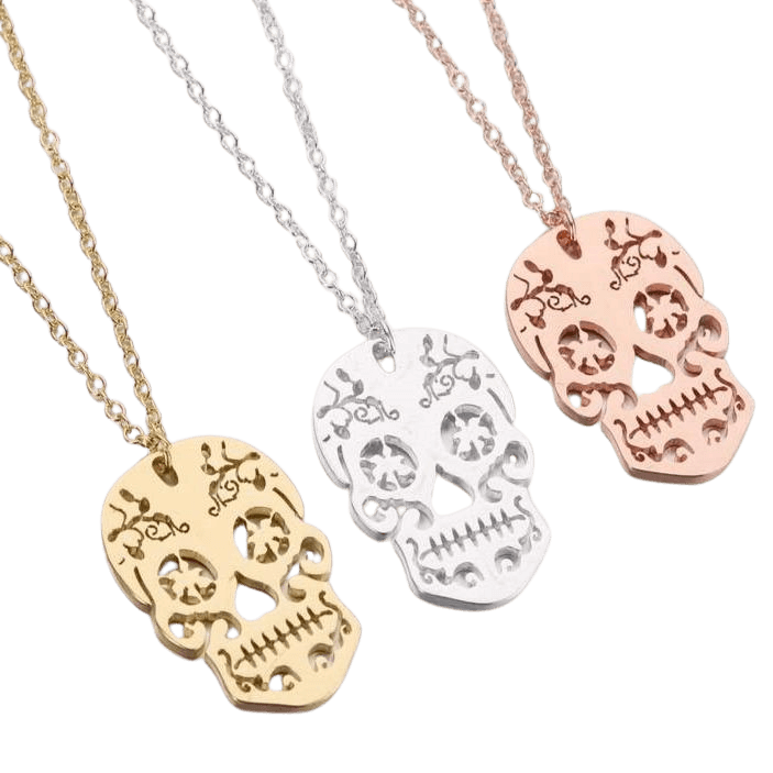 Sugar Skull Necklace-Jewelry